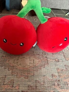Plush Weighted Cherry duo - Pink Sky